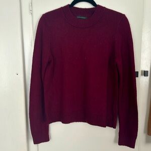 Maroon/ raspberry crewneck sweater, Banana Republic, Size M